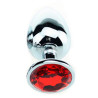 Generique Plug bijou Spolly Medium - Rouge 7 x 3.4cm